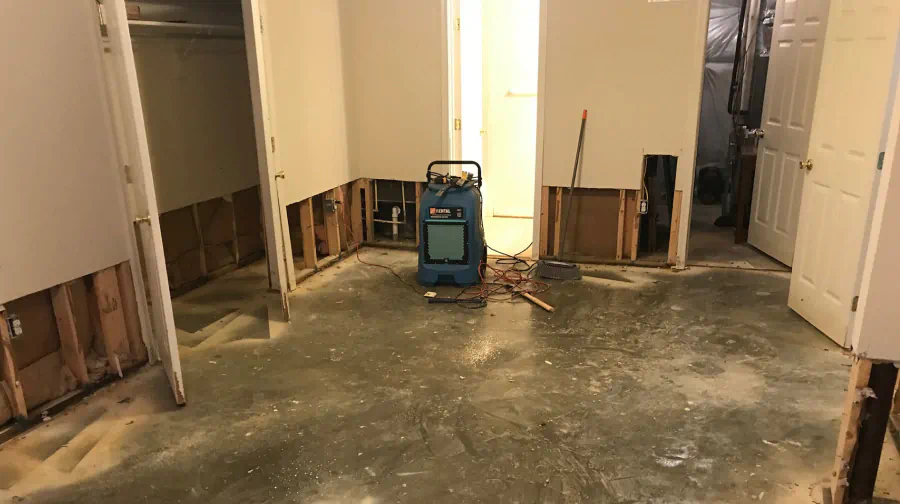 basement waterproofing process